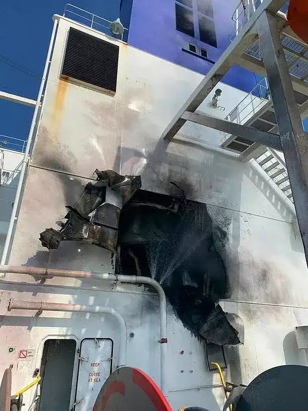 Moldova Bandıralı Kargo Gemisi, Rus Savaş Gemisi Tarafından Vuruldu
