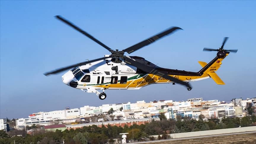 OGM'nin ilk T70 yangın söndürme helikopteri teslim aldı