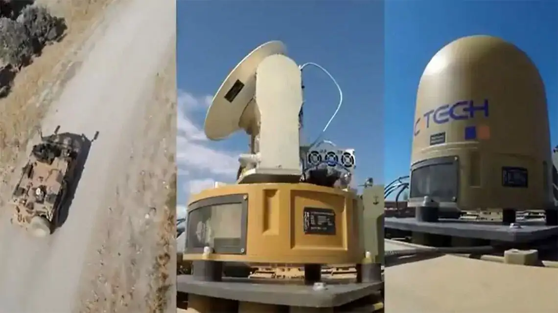 Zırhlı araçlara için geliştirilen mini uydu SOTM 'Vuran'a entegre edildi